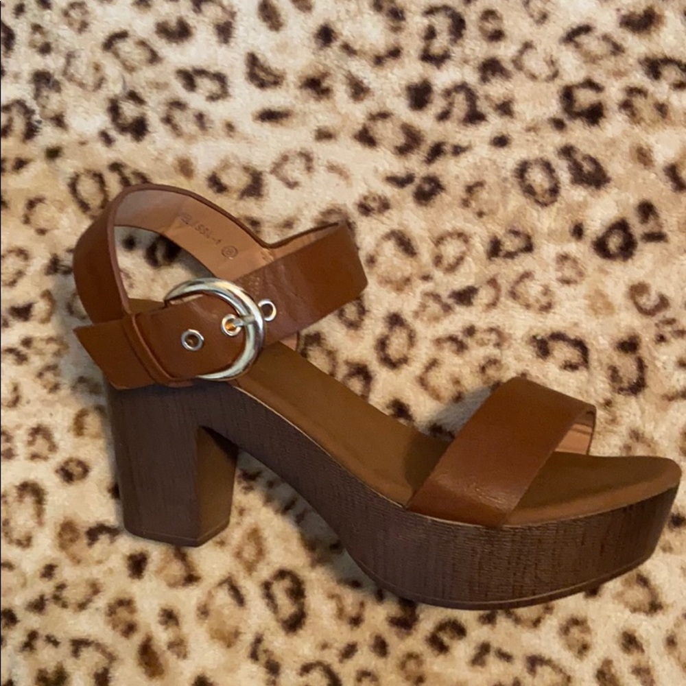 Brown Super Cute Summer Wedge/small Platform
